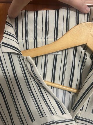 Camisa El Corte Inglés Rayas Verde Talla XS