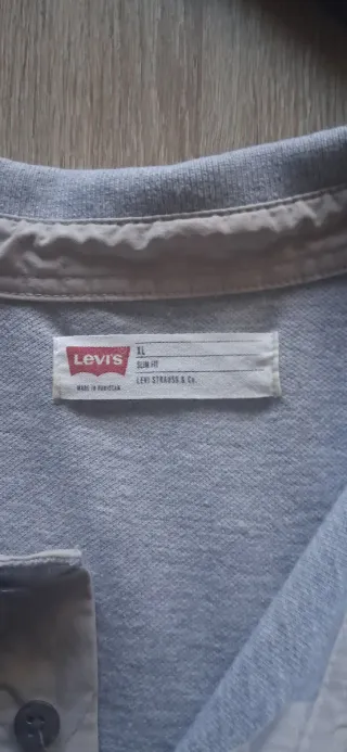 Polo Levi's Grigio Uomo