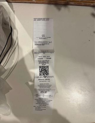 Bolso Armani Naranja Piel Texturizada