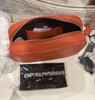 Bolso Armani Naranja Piel Texturizada