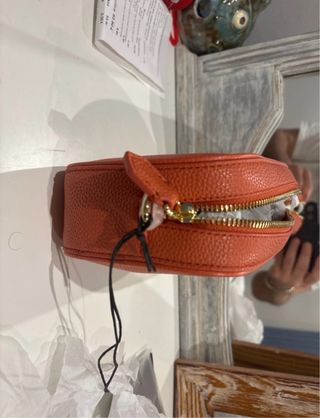 Bolso Armani Naranja Piel Texturizada
