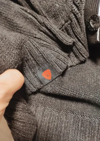 Cardigan nero antracite Strellson Eddie Uomo L Vin