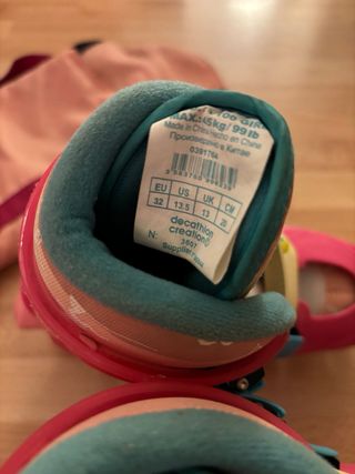 Patines en línea rosas Decathlon Talla 32