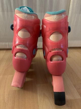 Patines en línea rosas Decathlon Talla 32