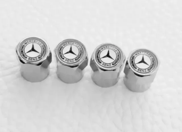 Mercedes 4 Tapones Valvula para Neumaticos Llantas