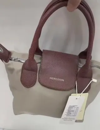 Borsa HERISSON beige e marrone