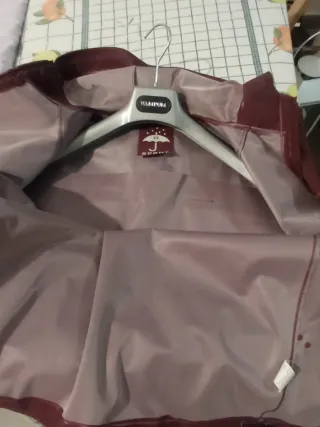 Giacca Rains impermeabile rossa taglia XS