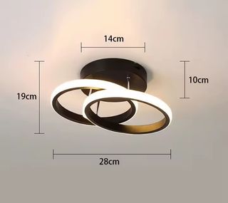 Lámpara de techo moderna anillos LED