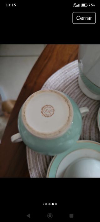 Juego de café Luneville porcelana