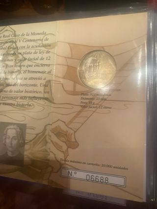 cartera 12 euros plata