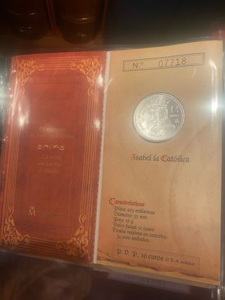 cartera 12 euros plata