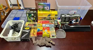 Terrario completo con accesorios