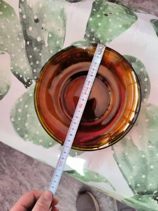 Platos de Duralex ámbar vidrio