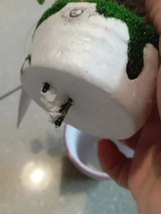 Fiori finti rosa in vaso
