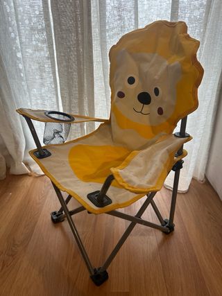 Silla de camping infantil león