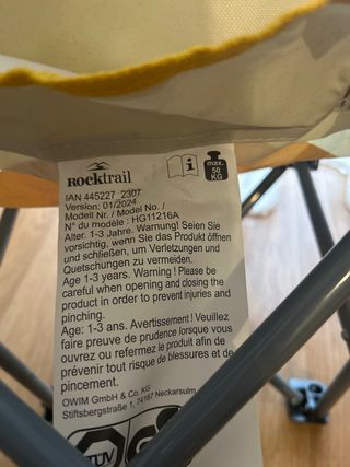 Silla de camping infantil león