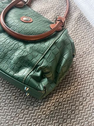 Bolso El Potro verde cocodrilo