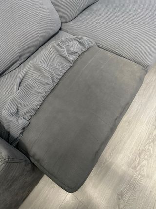 Sofá chaise longue 3 plazas gris