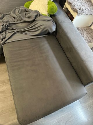 Sofá chaise longue 3 plazas gris