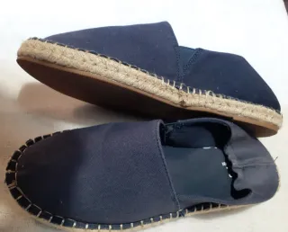 Alpargatas lona azul talla 41