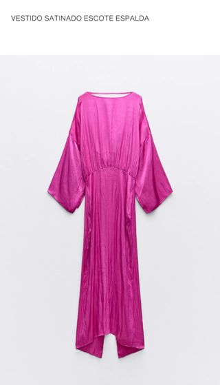 Vestido largo fucsia