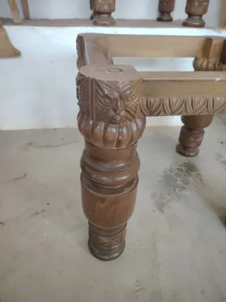 2 Bases de mesa de madera tallada 30€ cada una