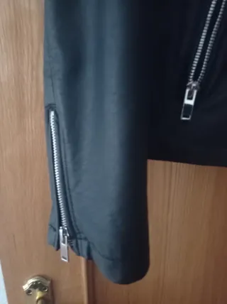 Cazadora Biker Negra Talla XL