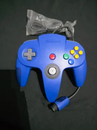 Pacchetto di 2 controller originali Nintendo 64 blu