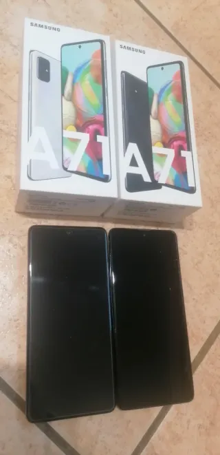 2 Samsung Galaxy A71 y fundas de Friends regalo
