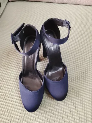Zapatos de tacón New Look azul/negro talla 38