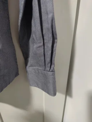 Camisa cuadros negra Cortefiel