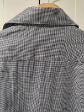 Camisa cuadros negra Cortefiel