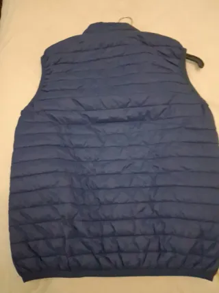 Chaleco acolchado unisex azul