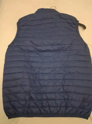 Chaleco acolchado unisex azul