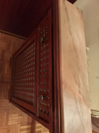 Cubre radiador madera y metal