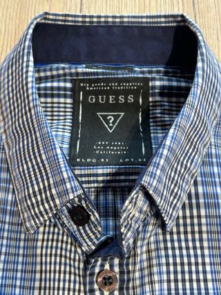 Camicia Guess Uomo S Slim Fit a Quadri