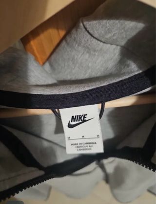 Sudadera Nike Gris con Cremallera