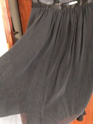 Vestido fiesta lentejuelas CARAMELO Talla S