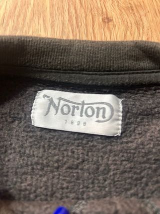 Sudadera Norton Negra Motero