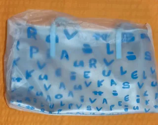 Borsa Leopard Blu Multicolore