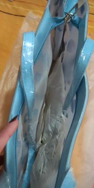 Borsa Leopard Blu Multicolore