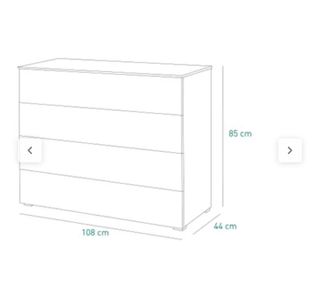 Cómoda infantil blanca