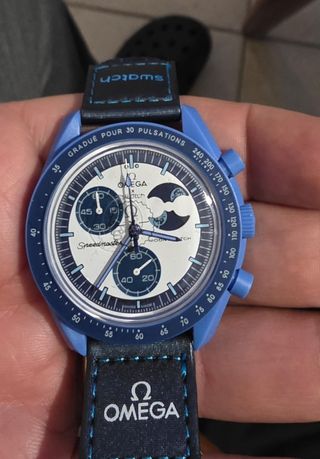 Omega x Swatch Speedmaster Moonwatch Blu