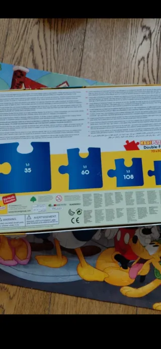 Maxi Puzzle 60 pezzi Disney doble face