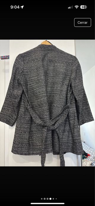 Americana H&M manga 3/4 gris