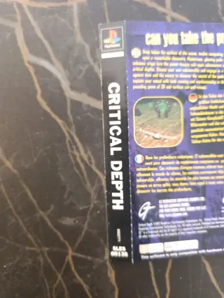 Contraportada Original Critical Depth PlayStation