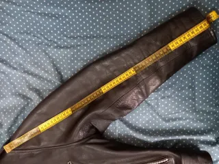 Chaqueta de Piel Vacuno Negra Bleu