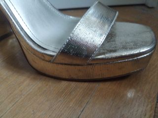 Tacones dorados boda fiesta talla 36