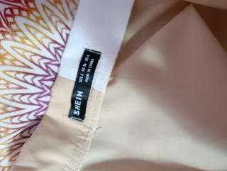 Camisa corta bicolor mujer