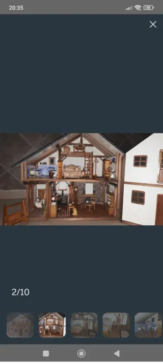 Casa de muñecas Rústica de Aldaya para montar